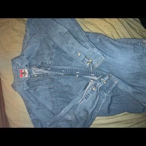 Marlboro denim button up